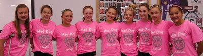 Mad Dog Volleyball Rocking Our Neon Pink! T-Shirt Photo