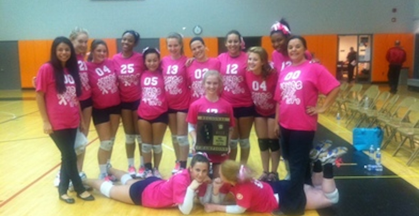 Jones College Prep Volleyball   Volley For The Cure 2011 T-Shirt Photo