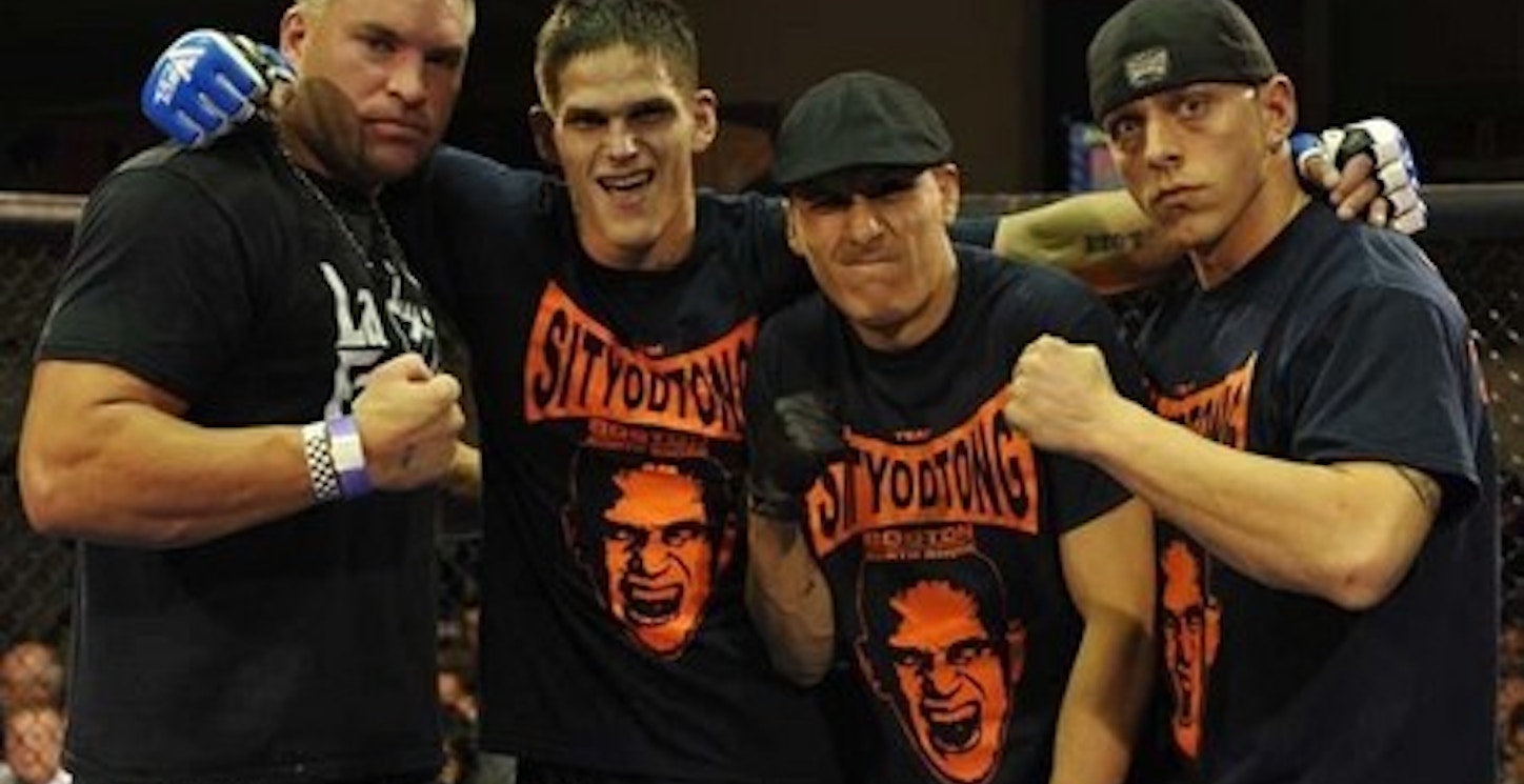 Team Gomez After The Win At Combat Zone 39 T-Shirt Photo
