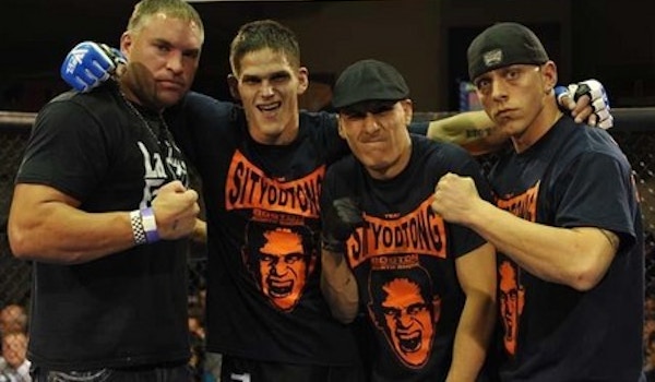 Team Gomez After The Win At Combat Zone 39 T-Shirt Photo