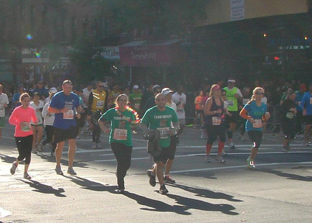 Finishing The Nyc Marathon With Wally For Motivation T-Shirt Photo