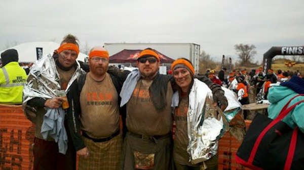Team Awesome Finishes The 2011 Indiana Tough Mudder! T-Shirt Photo