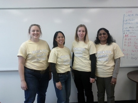 Bergen Tech Varsity Physics Team T-Shirt Photo