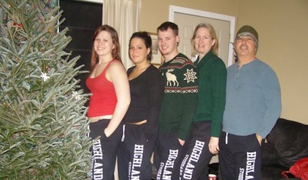 Christmas Morning In Our Matching Sweatpants. T-Shirt Photo