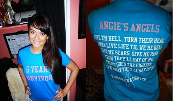 Picture of 5 Year Cancer Survivor! Custom T-Shirt Design 5 Year Cancer Survivor! T-Shirt Photo