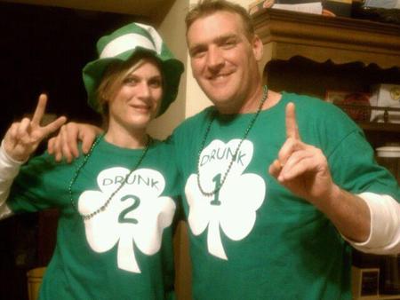 St. Patty's Day 2012 Shamrock Drunk 1 & 2 T-Shirt Photo