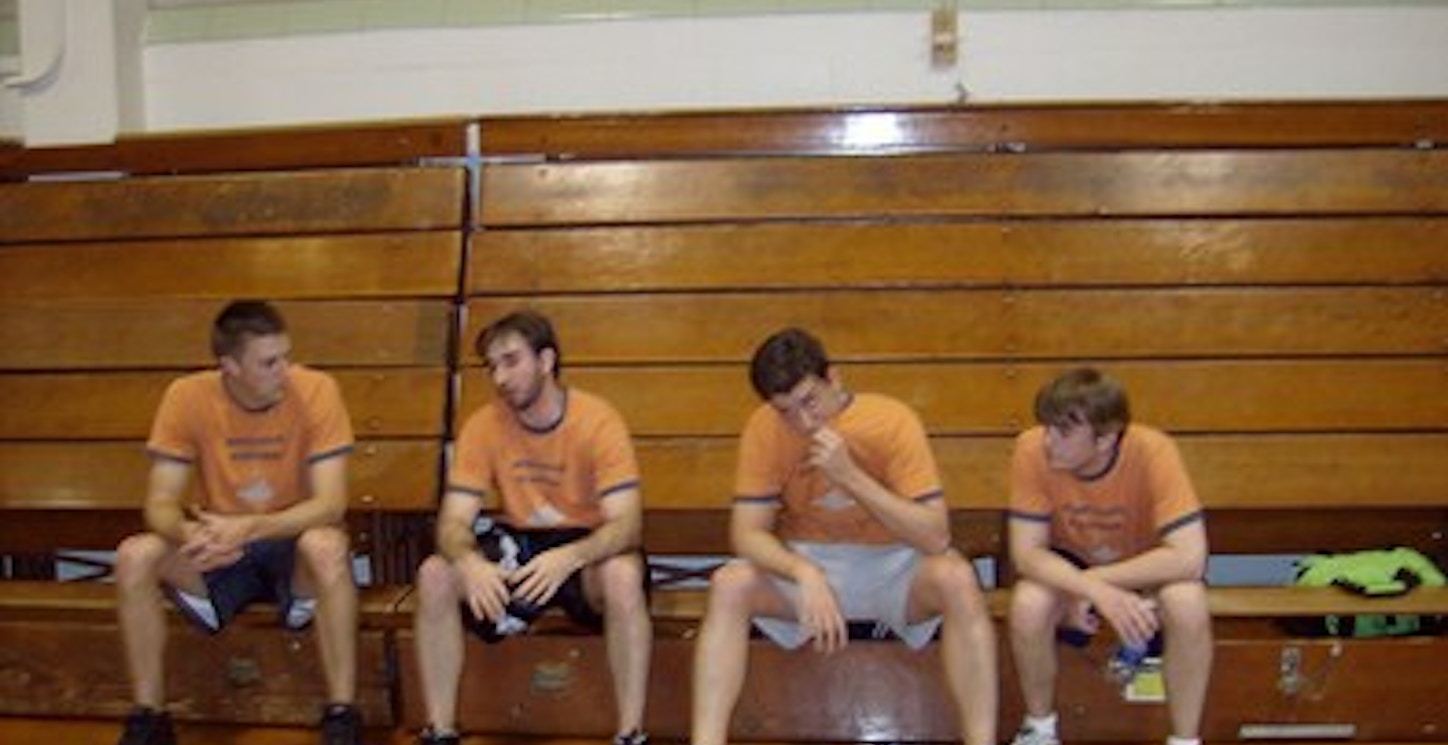 Four Tired Church Ball Players T-Shirt Photo