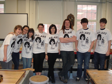 Ap Studio Art Students Rule! Go Mrs. V! T-Shirt Photo
