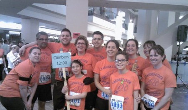 Picture of Larissa's Crew Climbs To The Top Custom T-Shirt Design Larissa's Crew Climbs To The Top T-Shirt Photo