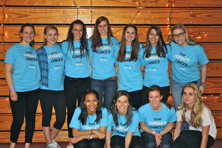 Dickinson Relay For Life Team Conquer Cancer T-Shirt Photo