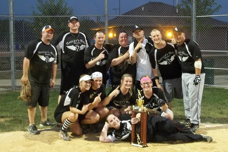 Hayley's Halo Foundation 1st Place Softball Team T-Shirt Photo