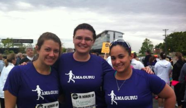 Part Of Our Team At The Purdue Cancer 5 K T-Shirt Photo