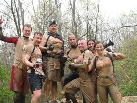On Top Of The World At The Michigan 2012 Tough Mudder! T-Shirt Photo