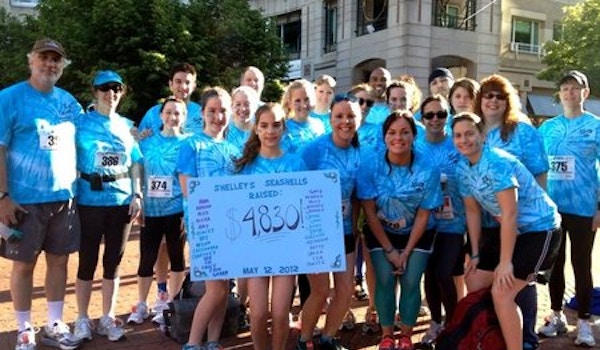 Picture of Shelley's Seashells 5 K Team Custom T-Shirt Design Shelley's Seashells 5 K Team T-Shirt Photo