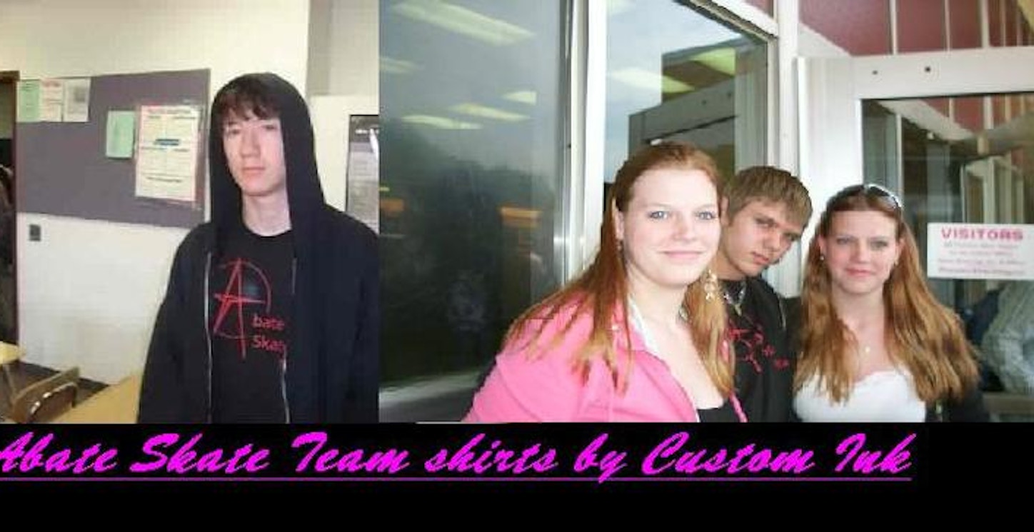 Picture of Abate Skate Team Shirts Custom T-Shirt Design Abate Skate Team Shirts T-Shirt Photo