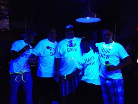 Rage Crew Black Light Party! T-Shirt Photo