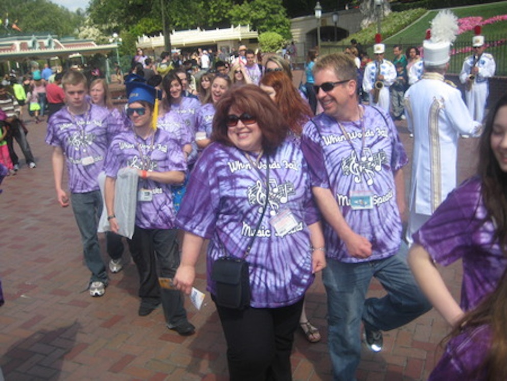 Purple Parade On Parade With The Disney Band T-Shirt Photo