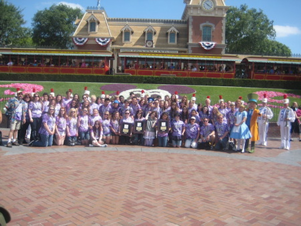 Sequim Choir At Disney Land T-Shirt Photo