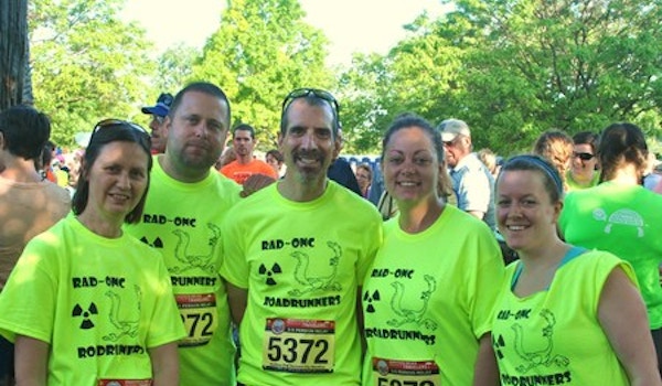 Rad Onc Roadrunners At Vermont City Marathon T-Shirt Photo