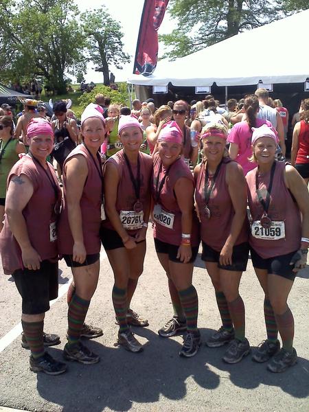 Dirty Mother Runners At Warrior Dash   After T-Shirt Photo