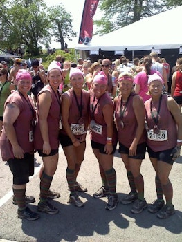 Dirty Mother Runners At Warrior Dash   After T-Shirt Photo