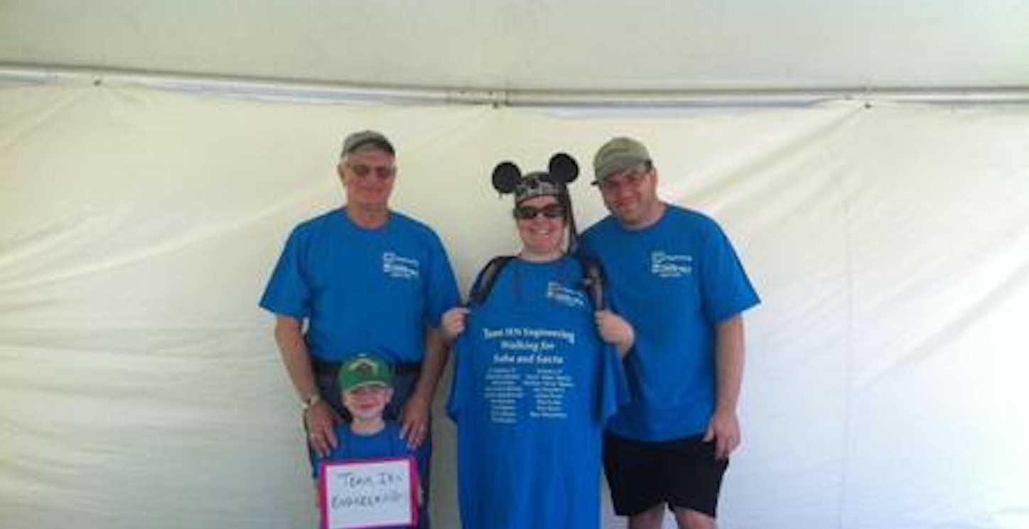 Team Ien Engineering At The Ns Cancer Walk T-Shirt Photo
