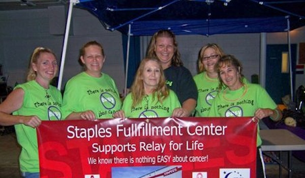Staples Beloit Fulfillment Center Relay For Life 2012 T-Shirt Photo