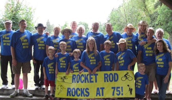 Rocket Rod Rocks At 75! T-Shirt Photo