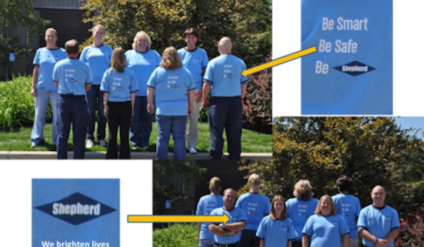 Picture of Shepherd Color Safety Custom T-Shirt Design Shepherd Color Safety T-Shirt Photo