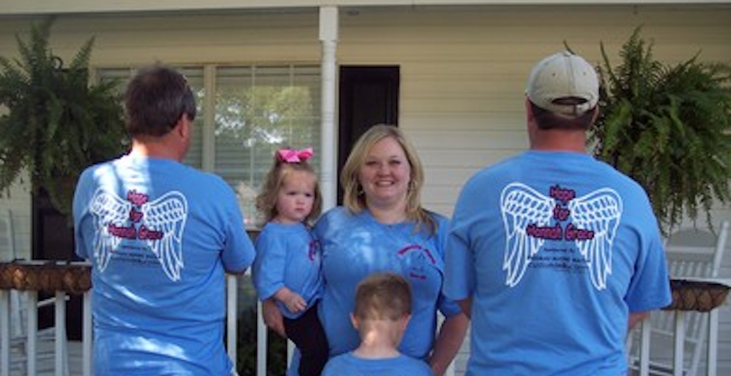 Team "Hope For Hannah Grace" T-Shirt Photo