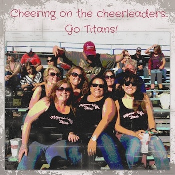 Cheering On Our Cheerleaders T-Shirt Photo