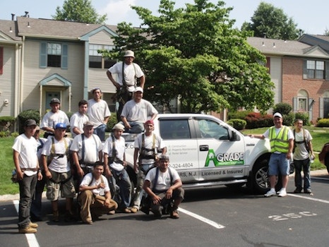 One Of My Roofing Crews Rockin' Their A Grade Shirts! T-Shirt Photo