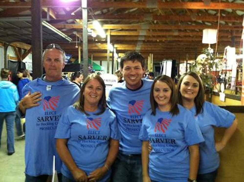 Family At County Fair Shows Their Support For Sarver For Prosecutor T-Shirt Photo