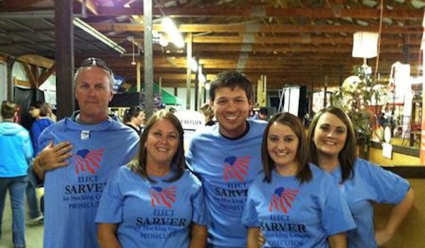 Family At County Fair Shows Their Support For Sarver For Prosecutor T-Shirt Photo