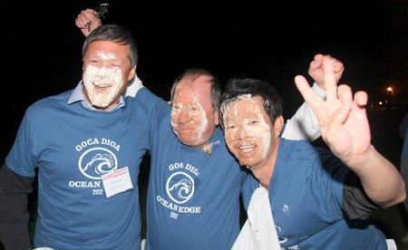 Goca Dioa Pie Eating Contest Winners! T-Shirt Photo