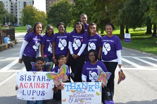 Sistahs Against Lupus, Walk To Cure Lupus, Baltimore, Md, September 29, 2012 T-Shirt Photo