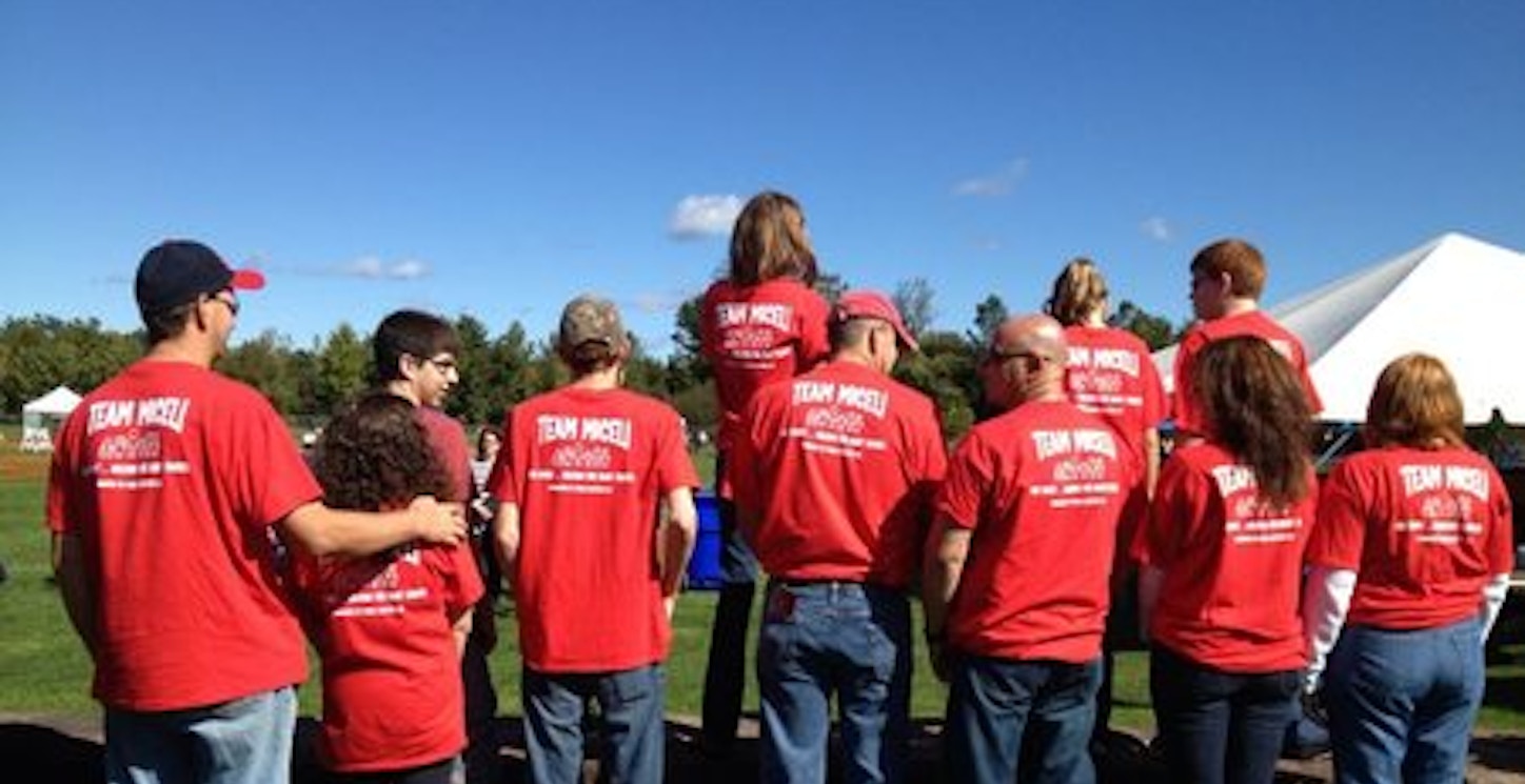 One Family Walking For Many Causes. T-Shirt Photo
