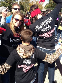 Red, White, And Blacked Out!!!! Homecoming 2012 T-Shirt Photo
