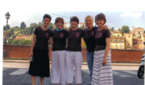 Picture of Collins Chicks Invade Italy Custom T-Shirt Design Collins Chicks Invade Italy T-Shirt Photo