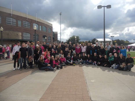 Nazareth College Students Participate In The 2012 Making Strides Against Breast Cancer Walk T-Shirt Photo