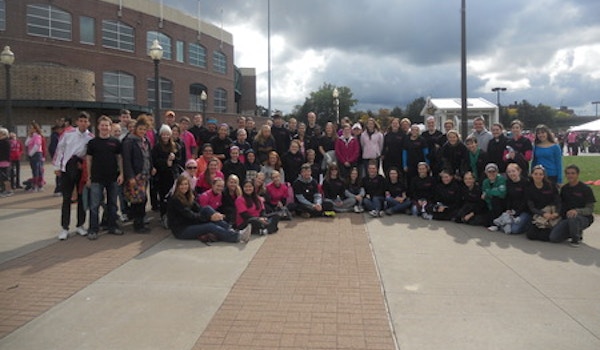 Nazareth College Students Participate In The 2012 Making Strides Against Breast Cancer Walk T-Shirt Photo