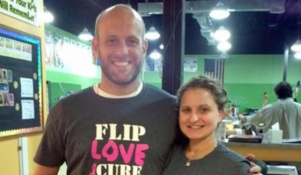 Gymnastics Flip For Cure Shirts T-Shirt Photo
