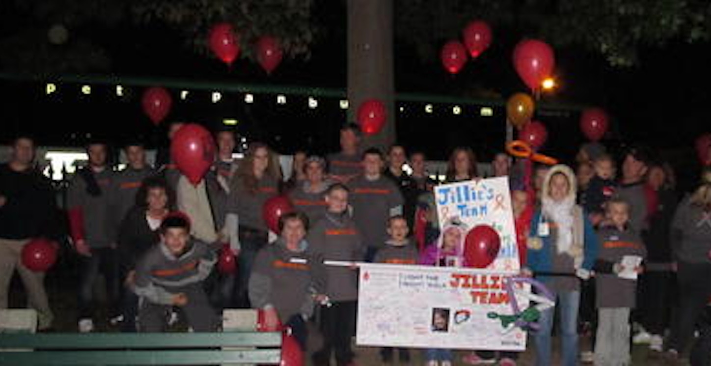 Jillie's Team Lights The Night For Leukemia T-Shirt Photo