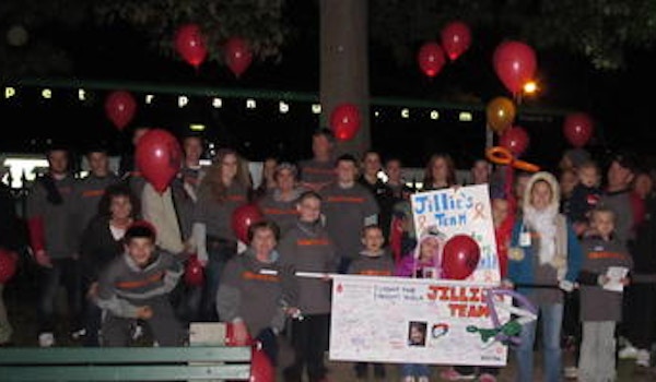 Jillie's Team Lights The Night For Leukemia T-Shirt Photo