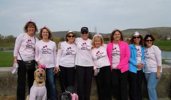 Participating In The Strides Against Cancer Walk, Corning. Ny T-Shirt Photo