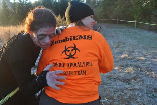 Six Flags Ems Ready For The Zombie Apocolypse T-Shirt Photo