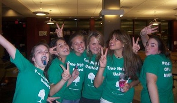 Picture of Tree Huggers United Custom T-Shirt Design Tree Huggers United T-Shirt Photo