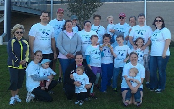 Team Leflett Autism Walk T-Shirt Photo