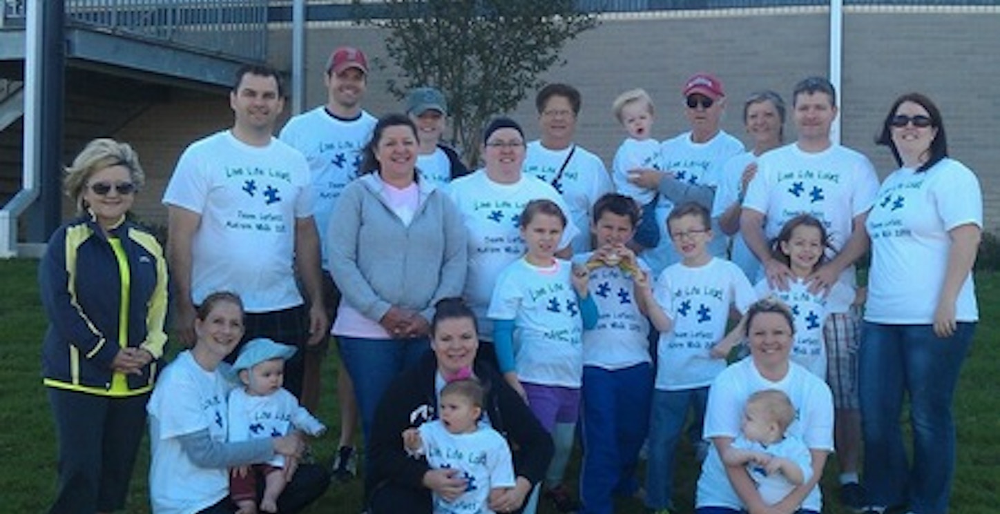 Picture of Team Leflett Autism Walk Custom T-Shirt Design Team Leflett Autism Walk T-Shirt Photo