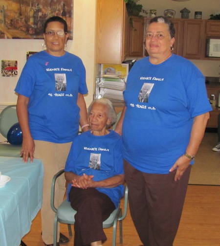 Mama's 95th Birthday   Michele, Toni And Mama T-Shirt Photo